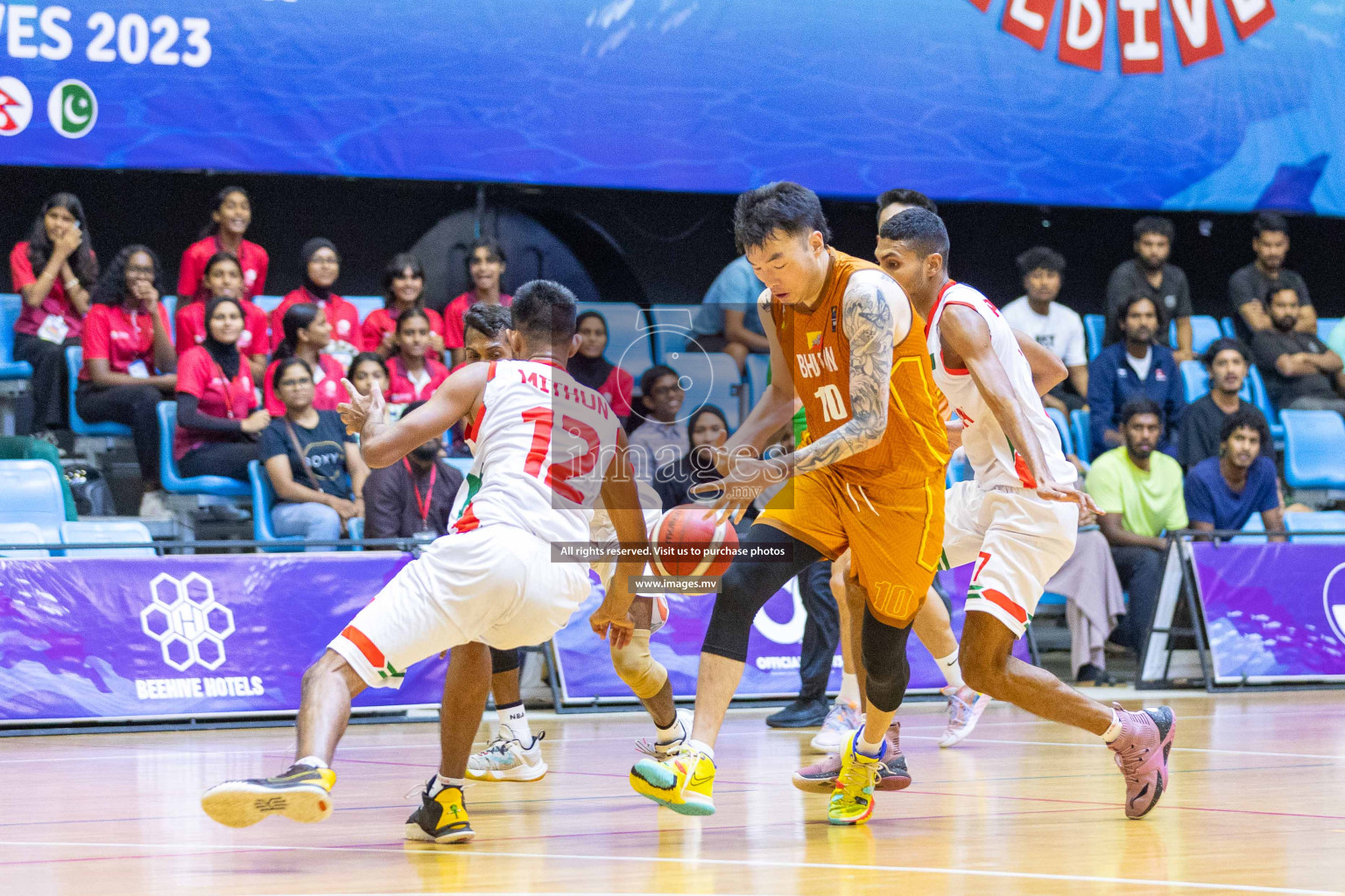 Bangladesh vs Bhutan in the final of Five Nation Championship 2023 was held in Social Center, Male', Maldives on Thursday, 22nd June 2023. Photos: Ismail Thoriq / images.mv