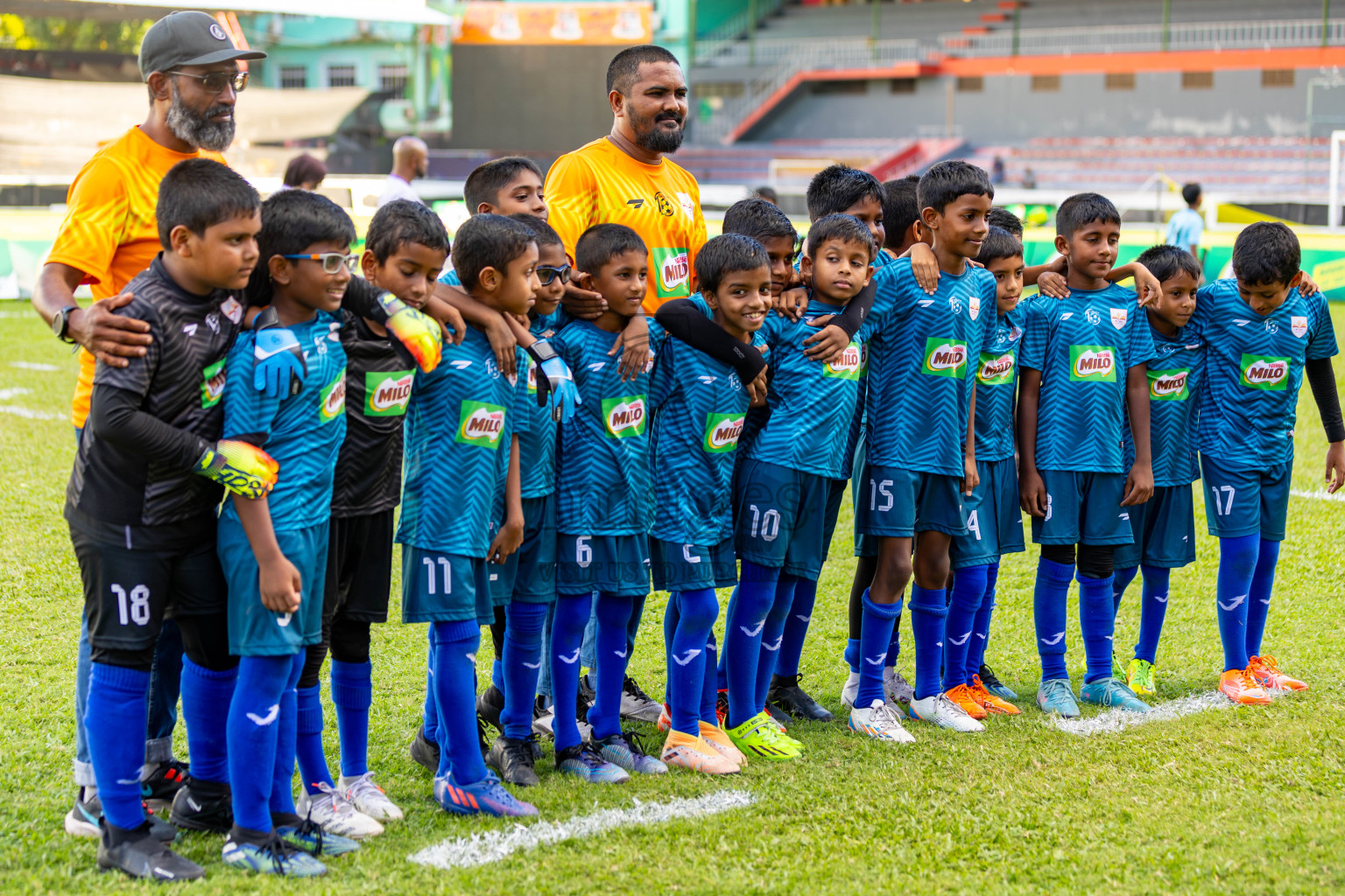 Day 2 of MILO Kids Football Fiesta was held at National Stadium in Male', Maldives on Saturday, 24th February 2024.