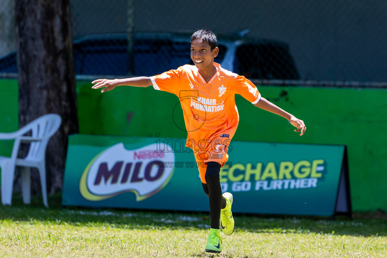 Day 3 of MILO Academy Championship 2025 (U-12) was held at Henveiru Stadium in Male', Maldives on Saturday, 3rd May 2025. Photos: Nausham Waheed / images.mv