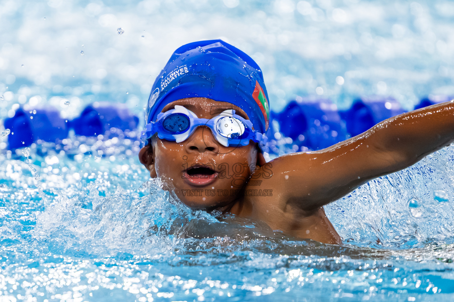 Day 1 of BML 6th National Kids Swimming Kids Festival 2025 held in Hulhumale', Maldives on Monday, 3rd November 2025. Photos: Nausham Waheed / images.mv