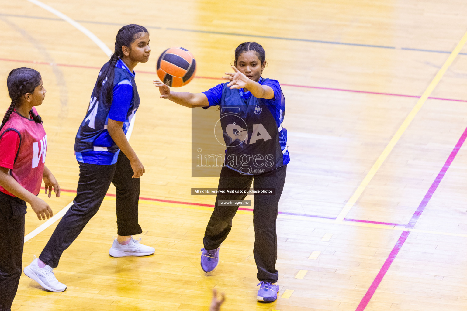 Day 8 of 24th Interschool Netball Tournament 2023 was held in Social Center, Male', Maldives on 3rd November 2023. Photos: Nausham Waheed / images.mv