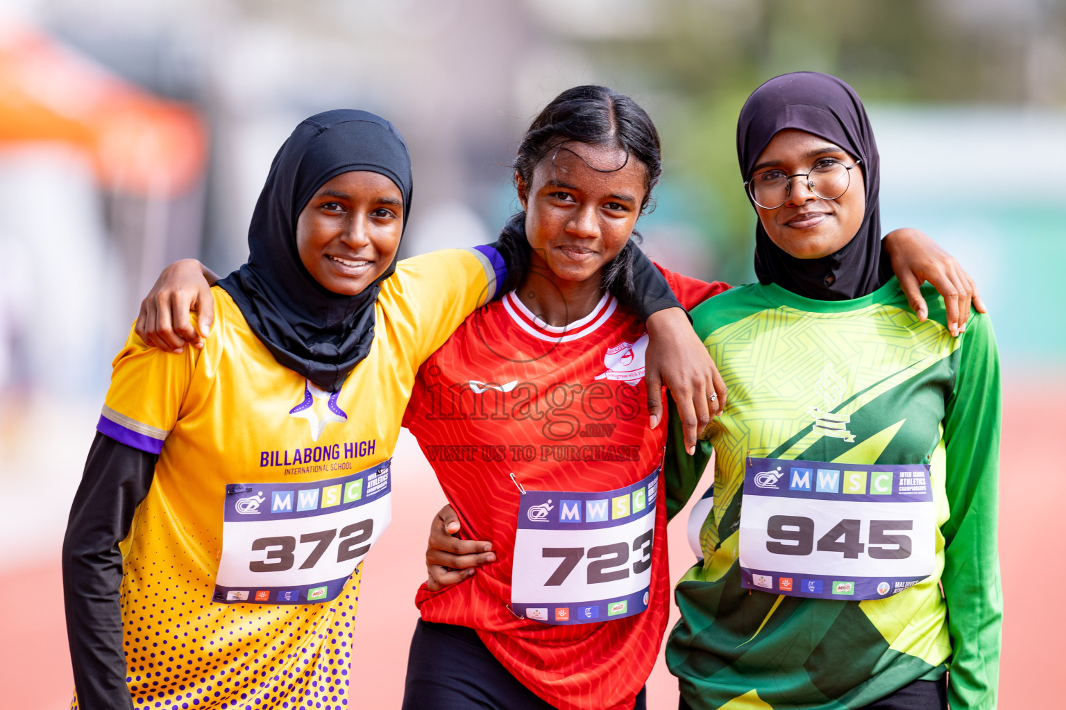 Day 3 of MWSC Interschool Athletics Championships 2024 held in Hulhumale Running Track, Hulhumale, Maldives on Monday, 11th November 2024. 
Photos by: Hassan Simah / Images.mv