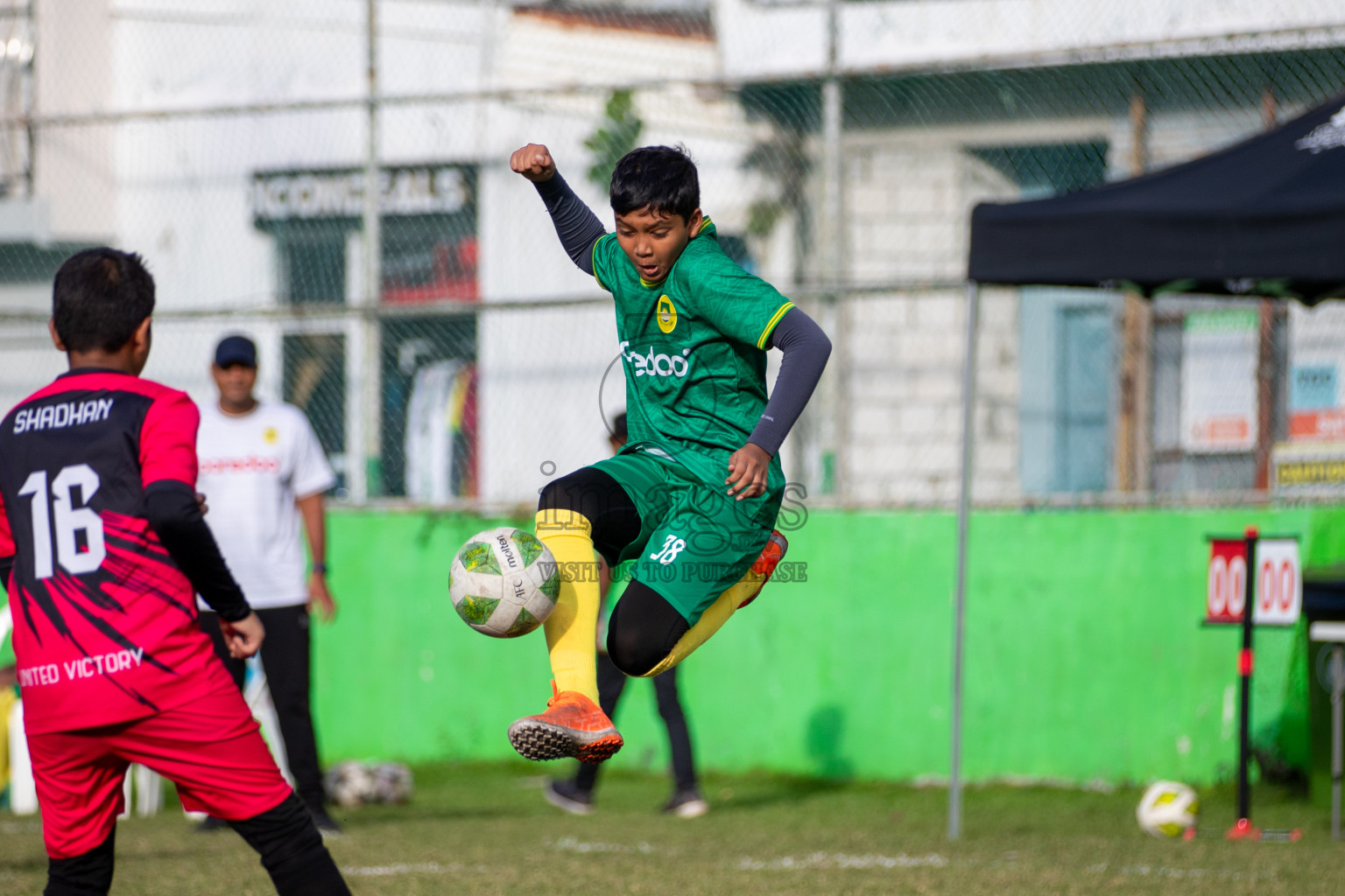 Day 3 of MILO Academy Championship 2024 - U12 was held at Henveiru Grounds in Male', Maldives on Saturday, 6th July 2024. Photos: Mohamed Mahfooz Moosa / images.mv