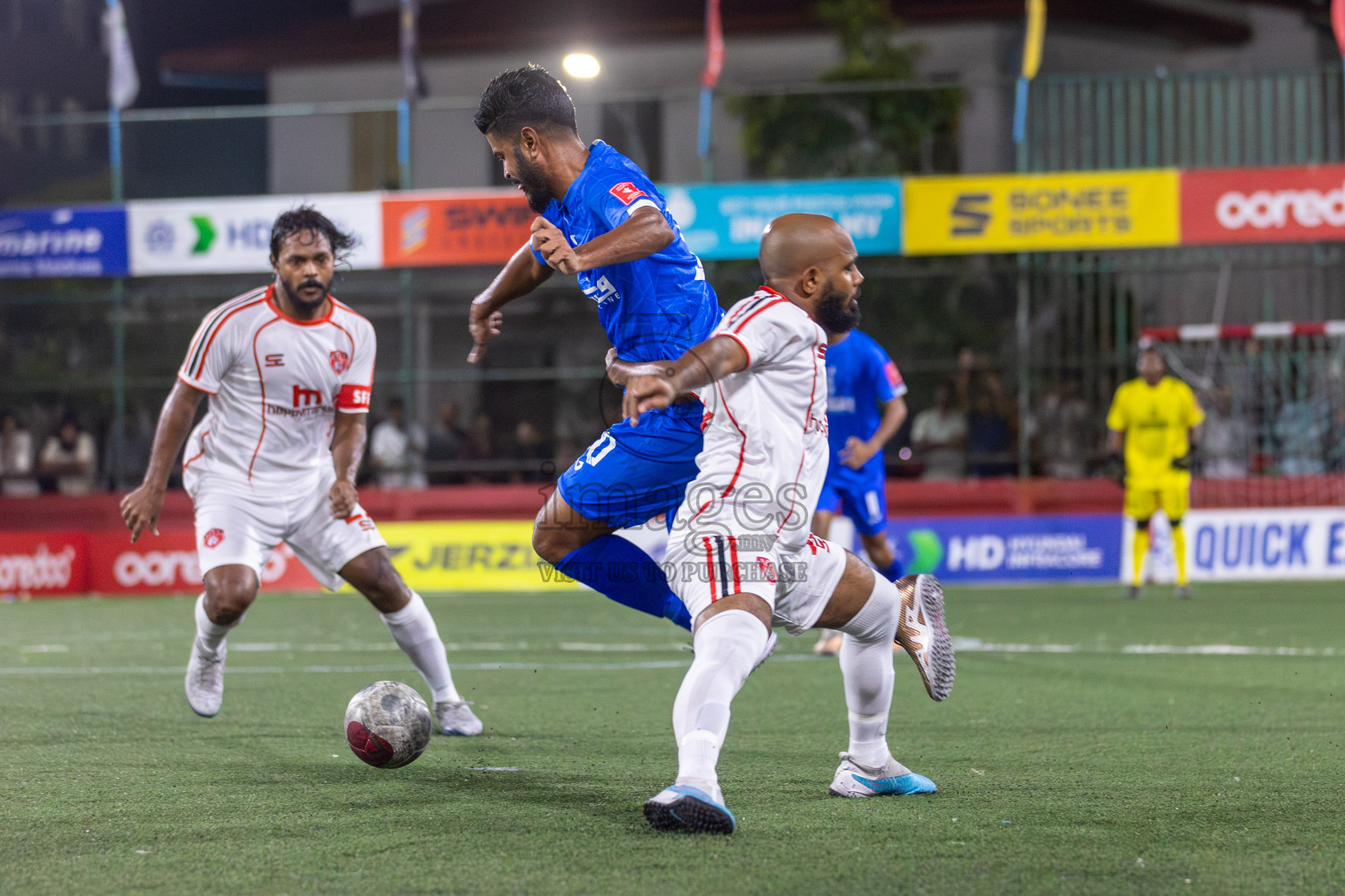 S. Feydhoo vs S. Hithadhoo in Day 13 of Golden Futsal Challenge 2024 was held on Saturday, 27th January 2024, in Hulhumale', Maldives Photos: Mohamed Mahfooz Moosa / images.mv