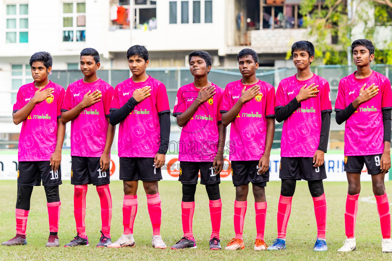 Under 14 United Victory vs Valancia on day 3 of Dhivehi Youth League 2024 held at Henveiru Stadium on Saturday, 23rd November 2024. Photos: Nausham Waheed/ Images.mv