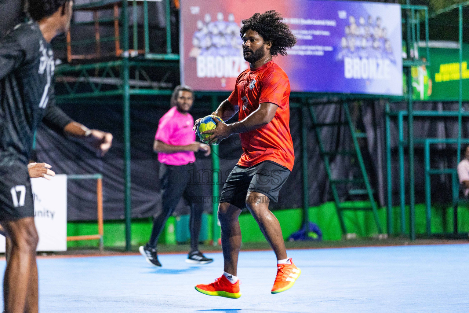 Day 14 of 10th National Handball Tournament 2023, held in Handball ground, Male', Maldives on Monday, 11th December 2023 Photos: Nausham Waheed/ Images.mv