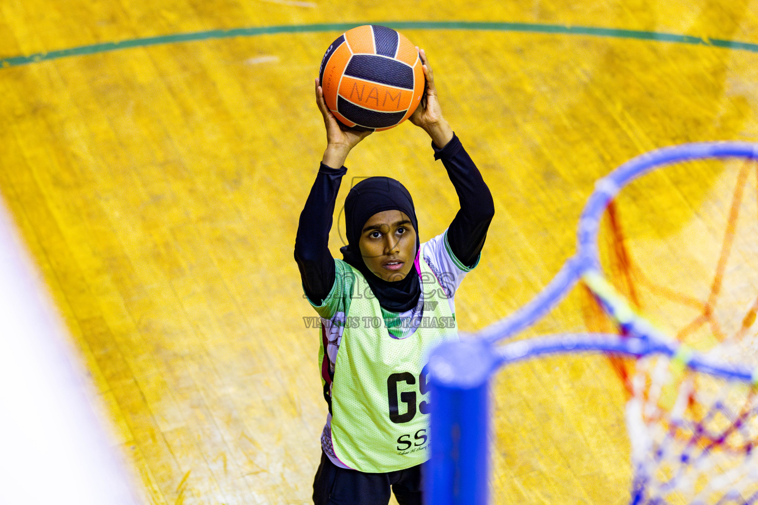 Club Matrix vs Club Green Streets in Final of 21st National Netball Tournament was held in Social Canter at Male', Maldives on Wednesday, 22nd May 2024. Photos: Nausham Waheed / images.mv