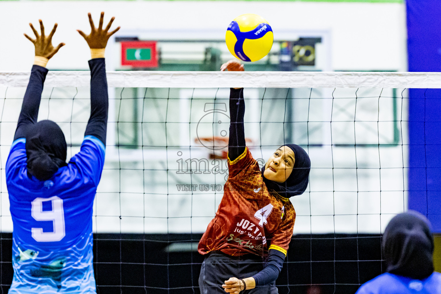 Day 3 of Women's Division of Milo VAM Cup 2024 held in Male', Maldives on Wednesday, 10th July 2024 at Social Center Indoor Hall Photos By: Nausham Waheed / images.mv