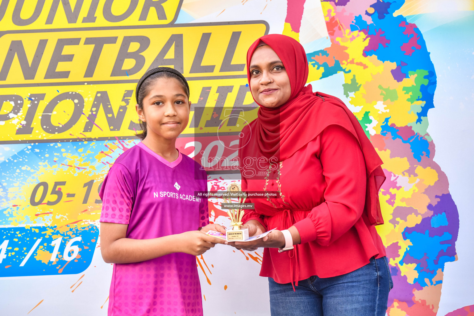 Final of Junior Netball Championship 2022 held in Male', Maldives on 19th March 2022. Photos by Nausham Waheed