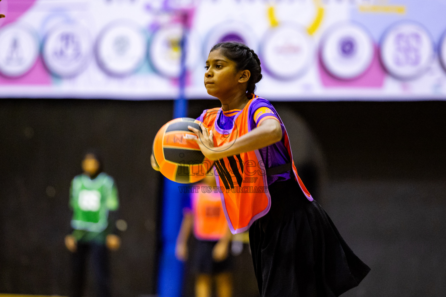 Day 9 of 25th Inter-School Netball Tournament was held in Social Center at Male', Maldives on Monday, 19th August 2024. Photos: Nausham Waheed / images.mv