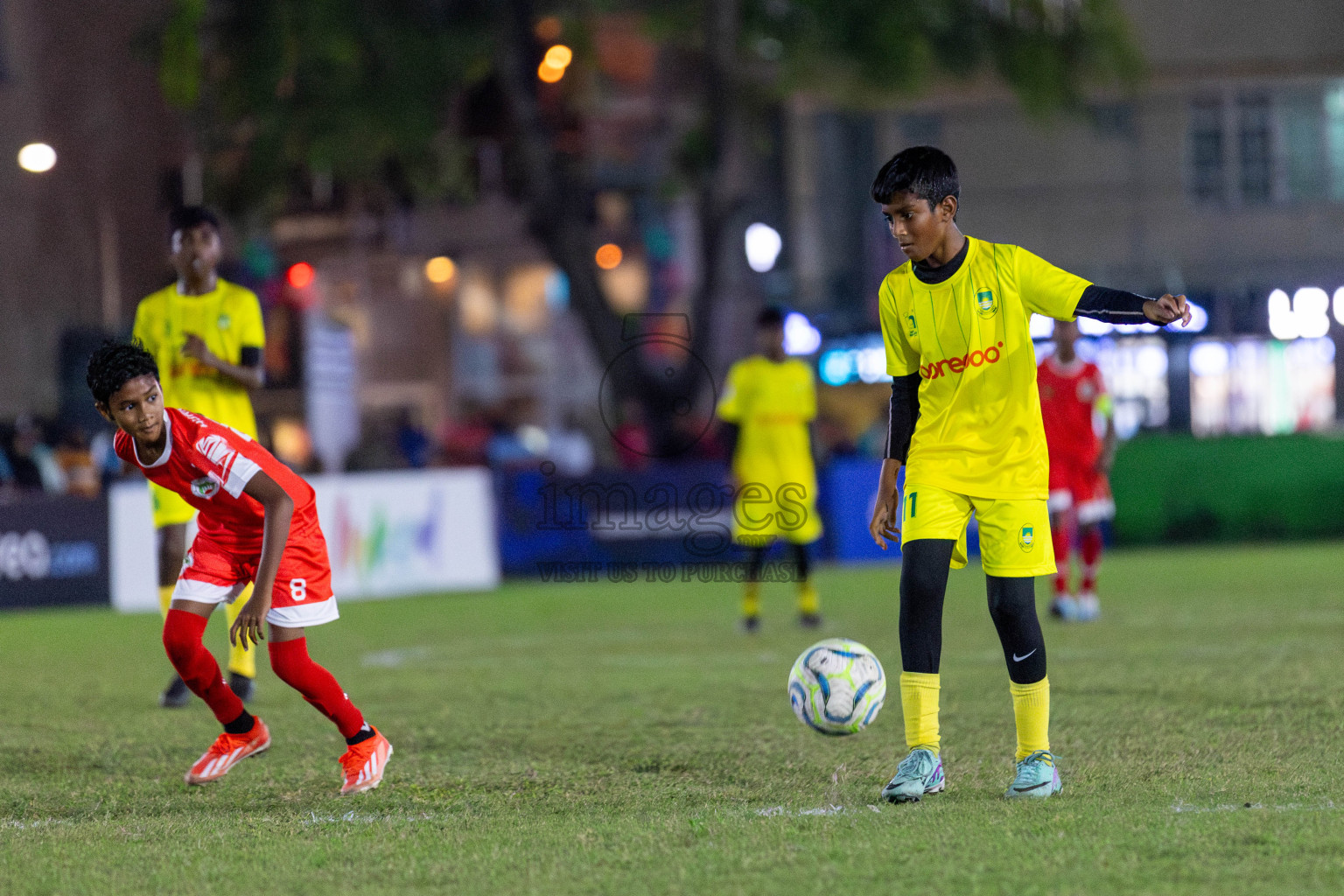 Maziya vs Hurriya (U12) in Day 4 of Dhivehi Youth League 2024 held at Henveiru Stadium on Thursday, 28th November 2024. Photos: Shuu Abdul Sattar/ Images.mv