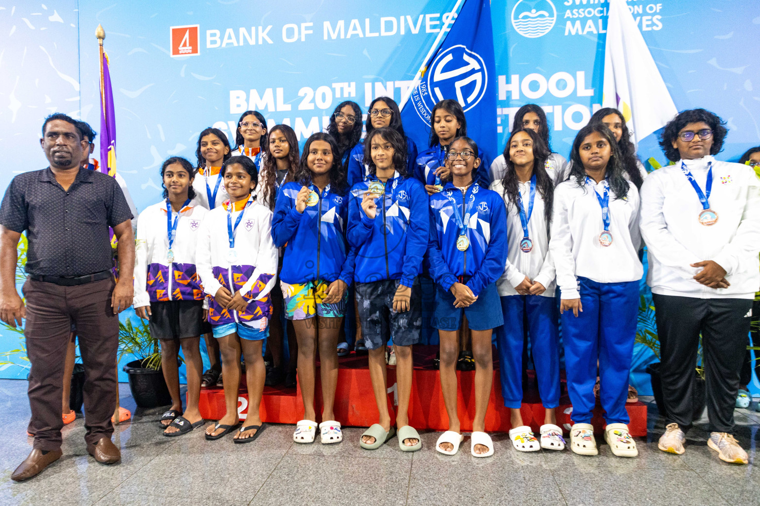 Day 4 of 20th Inter-school Swimming Competition 2024 held in Hulhumale', Maldives on Tuesday, 15th October 2024. Photos: Ismail Thoriq / images.mv