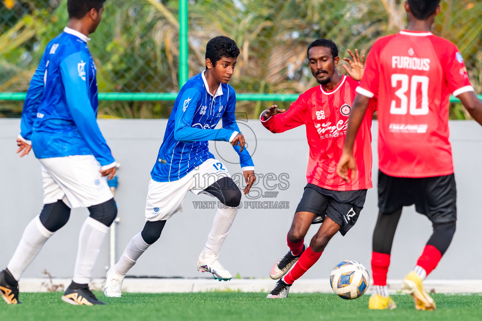 Furious FC vs Chester Academy from Manadhoo Council Cup 2024 in N Manadhoo Maldives on Thursday, 22nd February 2023. Photos: Nausham Waheed / images.mv