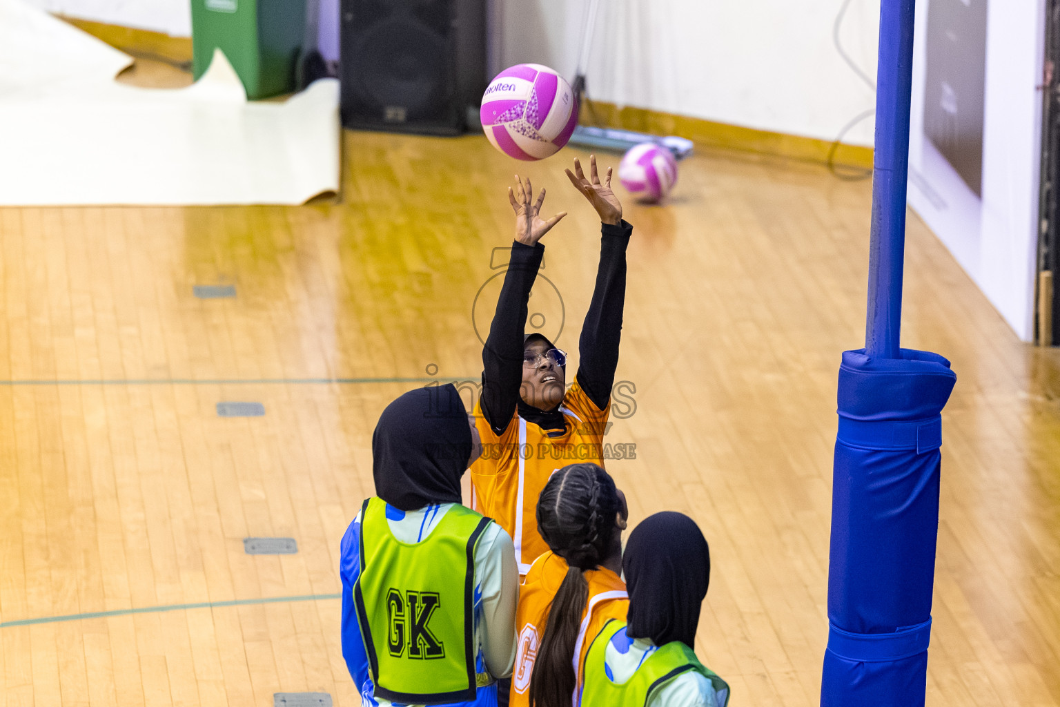 Day 8 of 24th Milo Netball Association Championship was held in Social Center at Male', Maldives on Monday, 8th September 2025. Photos: Mohamed Mahfooz Moosa / images.mv