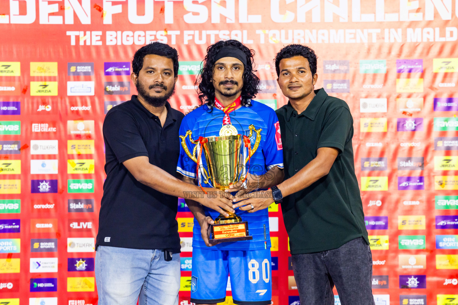 Lh Naifaru vs Lh Kurendhoo in Lhaviyani Atoll Finals Day 26 of Golden Futsal Challenge 2025 was held on Thursday , 30th January 2025, in Hulhumale', Maldives. Photos: Nausham Waheed / images.mv