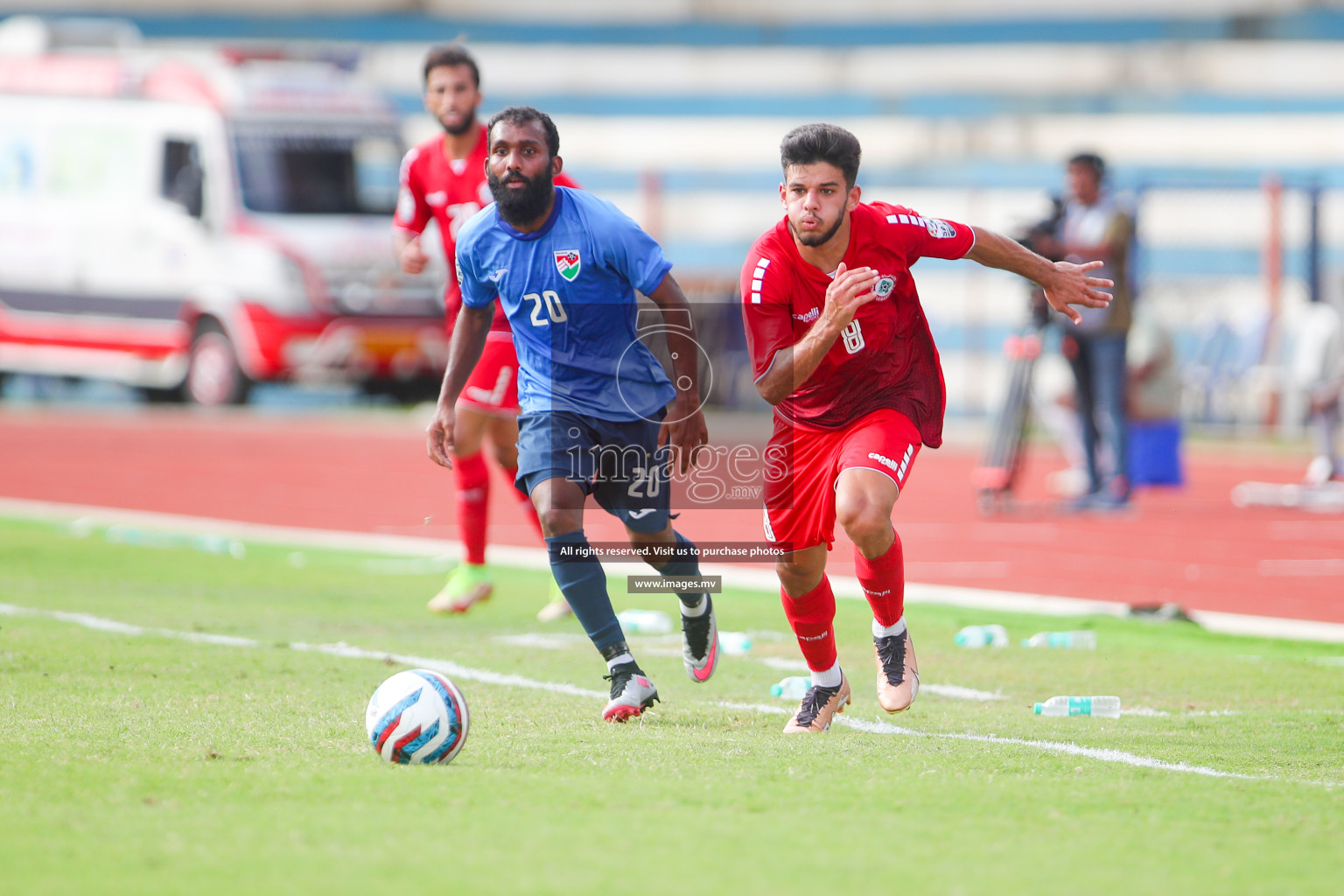 Lebanon vs Maldives in SAFF Championship 2023 held in Sree Kanteerava Stadium, Bengaluru, India, on Tuesday, 28th June 2023. Photos: Nausham Waheed, Hassan Simah / images.mv