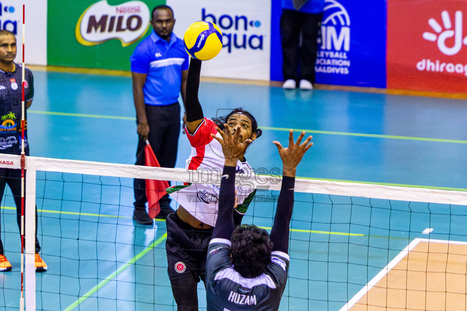 Dhivehi Sifainge Club vs Club HDC in the Final of MILO VAM Cup 2025 held in Male', Maldives on Wednesday, 2nd July 2025 at Social Center Indoor Hall Photos By: Nausham Waheed / images.mv