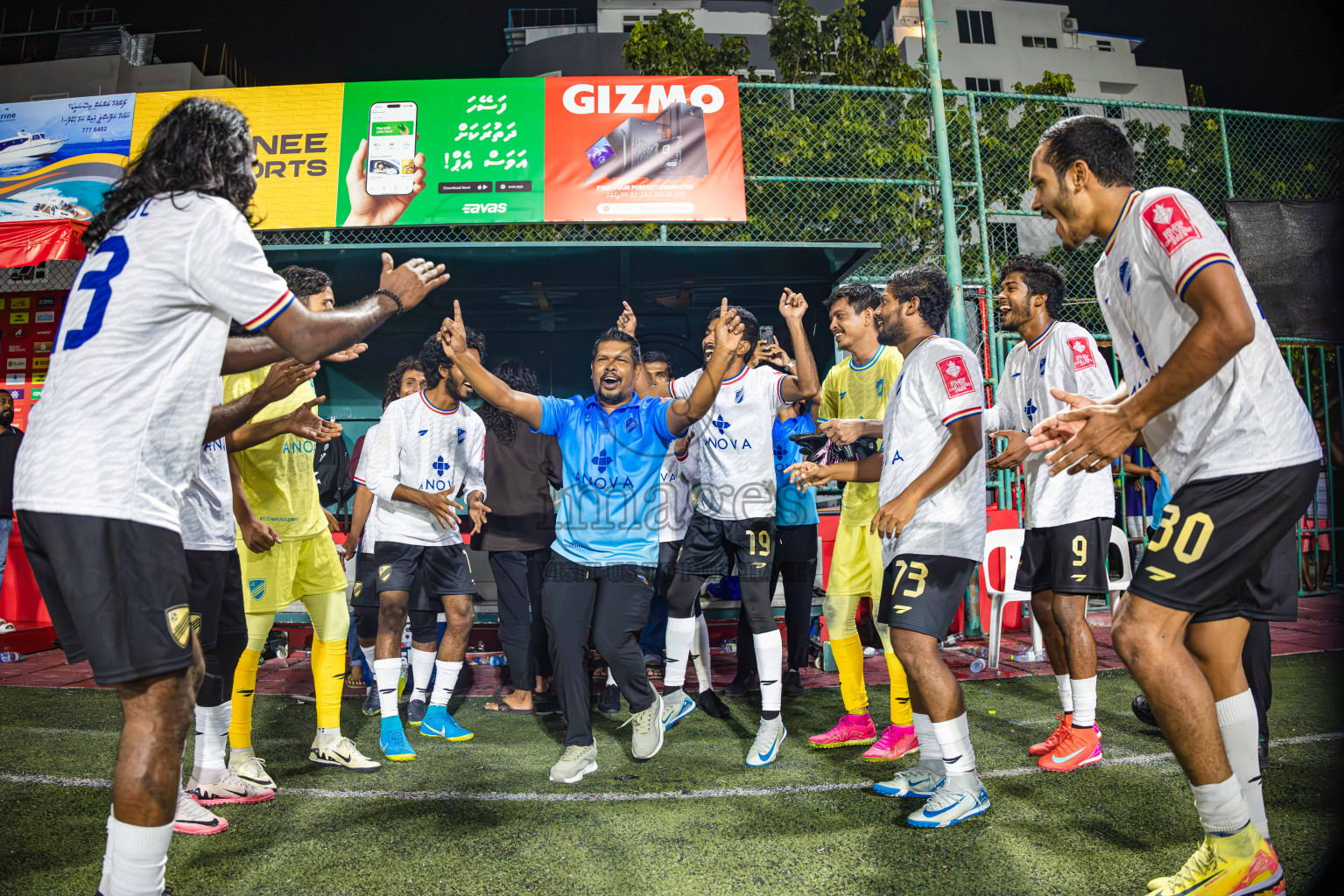 Dh Kudahuvadhoo vs Dh Maaenboodhoo in Dhaalu Atoll Finals in Day 25 of Golden Futsal Challenge 2025 was held on Wednesday , 28th January 2025, in Hulhumale', Maldives. Photos: Abdulla Abeed / images.mv