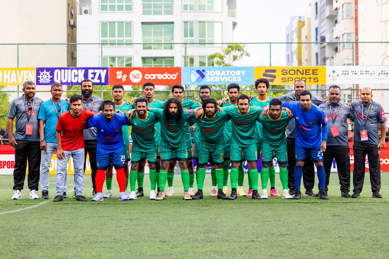 ADh Omadhoo VS ADh Mandhoo in Day 6 of Golden Futsal Challenge 2025 on Friday, 6th January 2025, in Hulhumale', Maldives Photos: Nausham Waheed / images.mv
