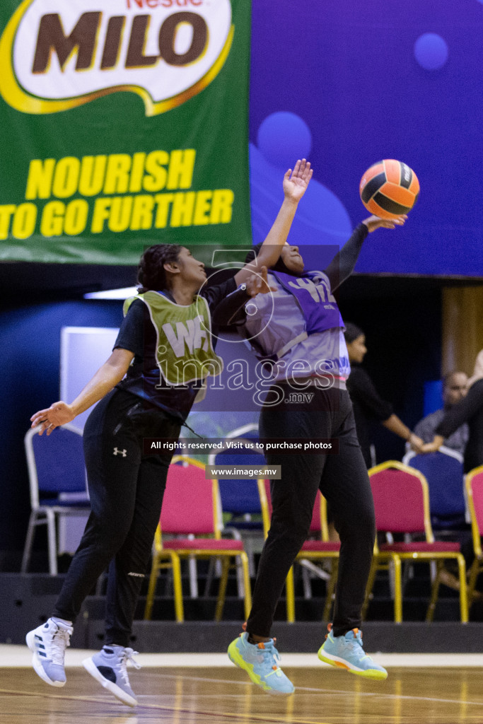 Youth United Sports Club vs Club Vyansa in the 2nd Division Final of Milo National Netball Tournament 2022 on 22nd July 2022 held in Social Center, Male', Maldives. Photographer: Shuu / images.mv