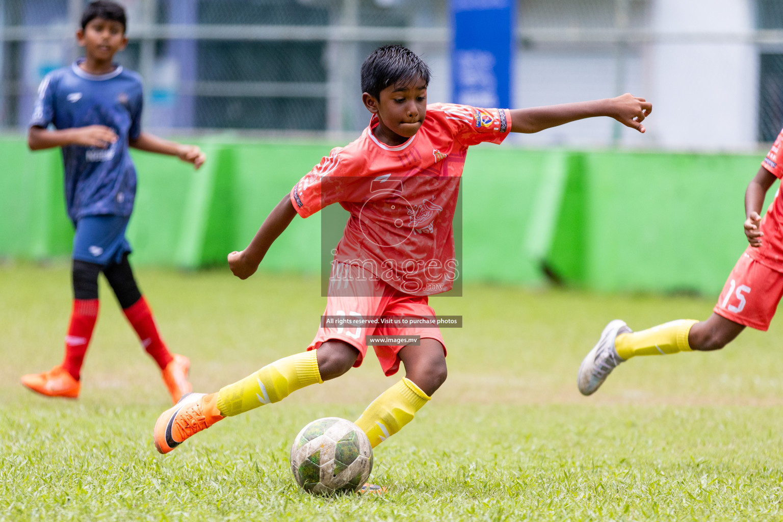 Day 1 of Milo kids football fiesta, held in Henveyru Football Stadium, Male', Maldives on Wednesday, 11th October 2023 Photos: Nausham Waheed/ Images.mv