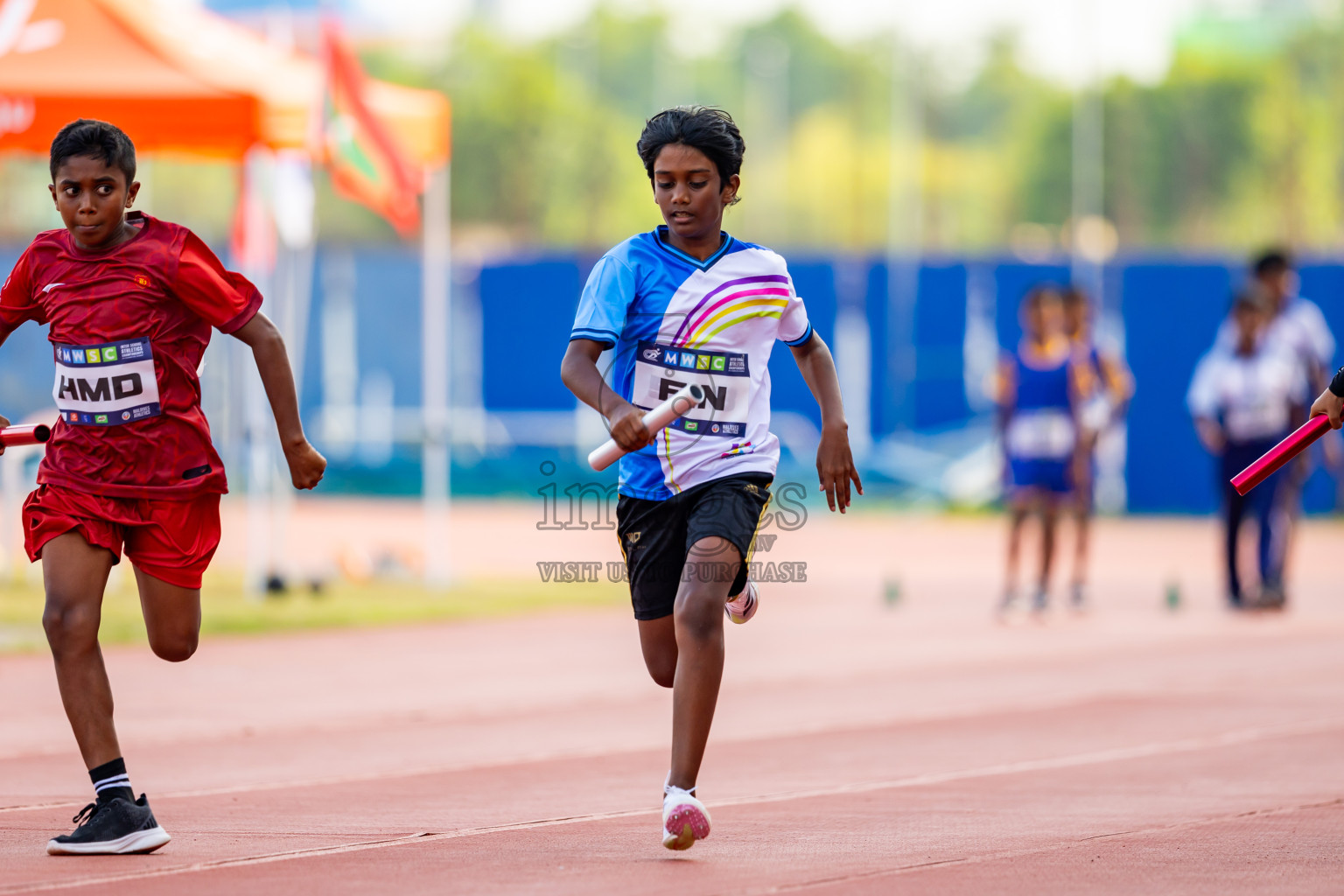 Day 5 of MWSC Interschool Athletics Championships 2024 held in Hulhumale Running Track, Hulhumale, Maldives on Wednesday, 13th November 2024. Photos by: Nausham Waheed / Images.mv