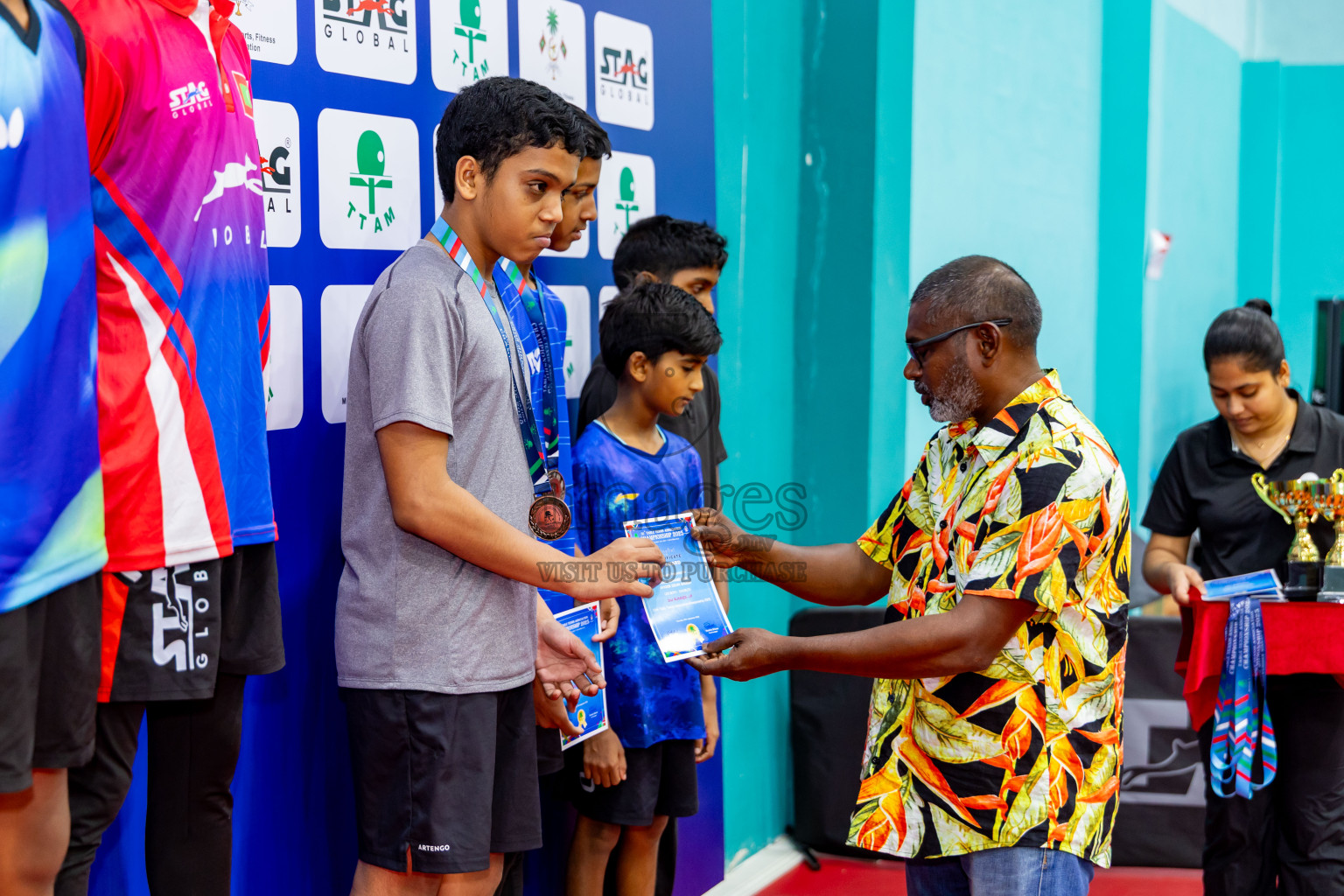 Finals of 30th Table Tennis Association Championship 2025 was held on Saturday, 20th September 2025 in Male' TT Hall, Male', Maldives. Photos: Nausham Waheed / images.mv