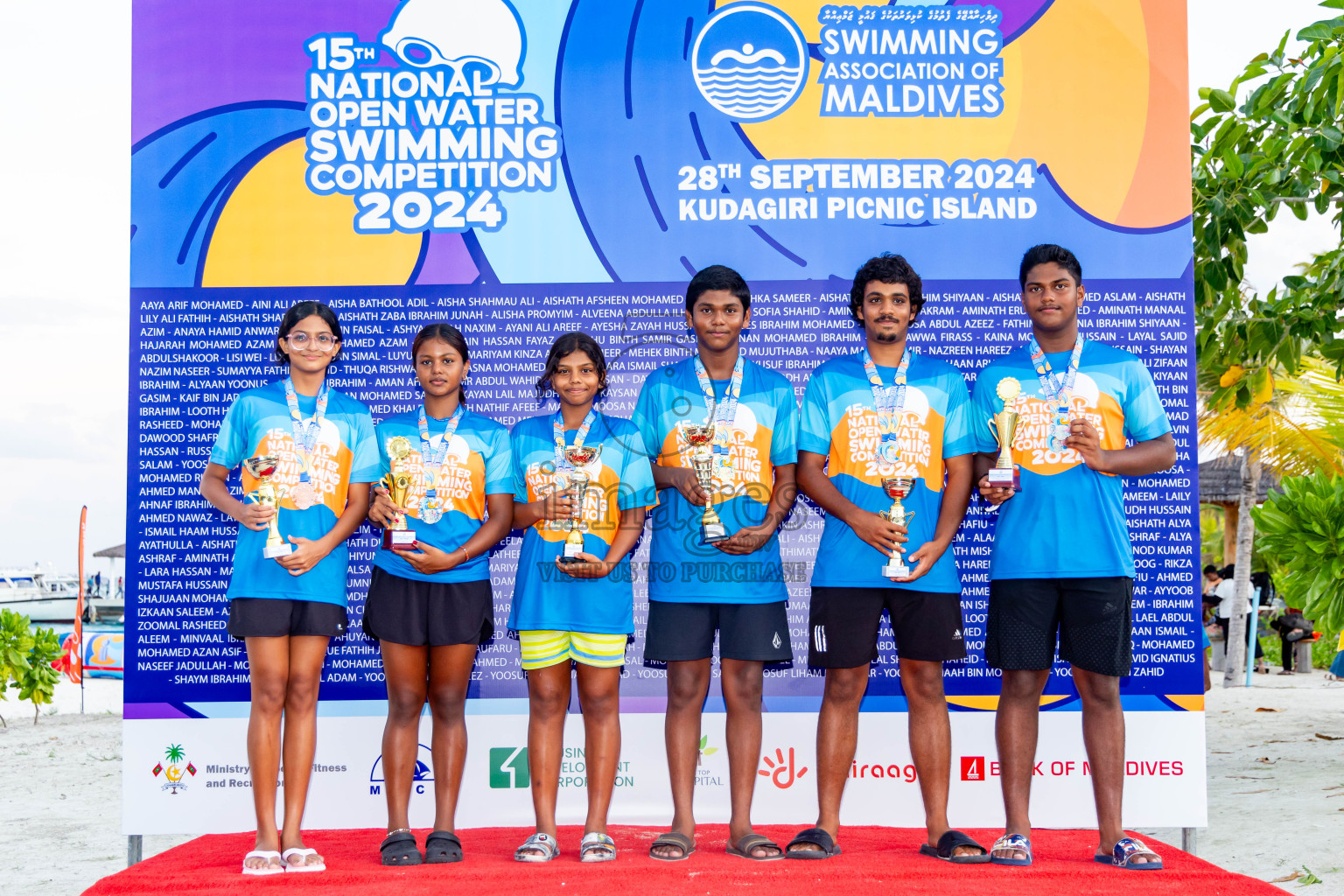 15th National Open Water Swimming Competition 2024 held in Kudagiri Picnic Island, Maldives on Saturday, 28th September 2024. Photos: Nausham Waheed / images.mv