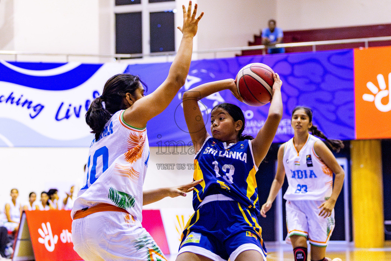 India vs SriLanka in Day 1 of Under 16 Woman's Asian Cup SABA Qualifiers 2025 was held in Social Center, Male', Maldives on 12th June 2025. Photos: Nausham Waheed / images.mv