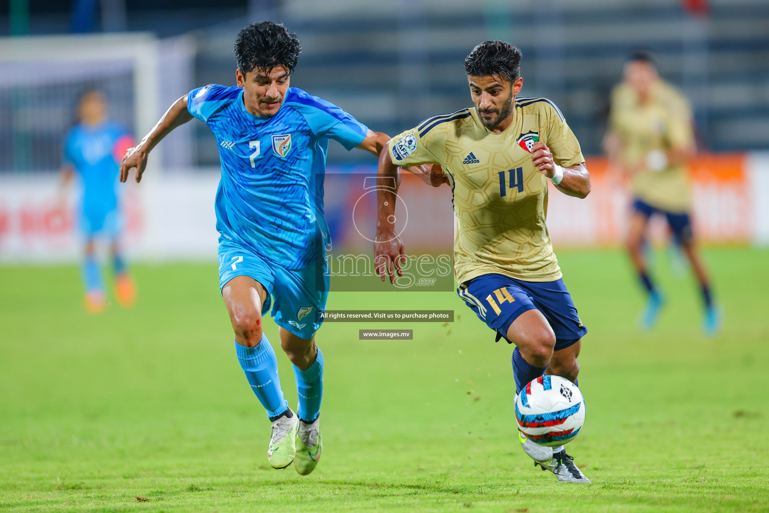 India vs Kuwait in SAFF Championship 2023 held in Sree Kanteerava Stadium, Bengaluru, India, on Tuesday, 27th June 2023. Photos: Nausham Waheed/ images.mv