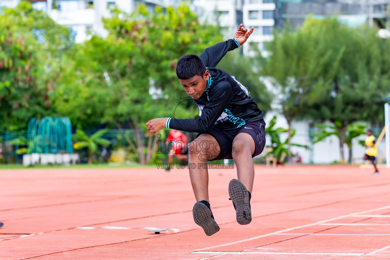 Day 3 of MWSC Interschool Athletics Championships 2024 held in Hulhumale Running Track, Hulhumale, Maldives on Monday, 11th November 2024. Photos by:  Nausham Waheed / Images.mv