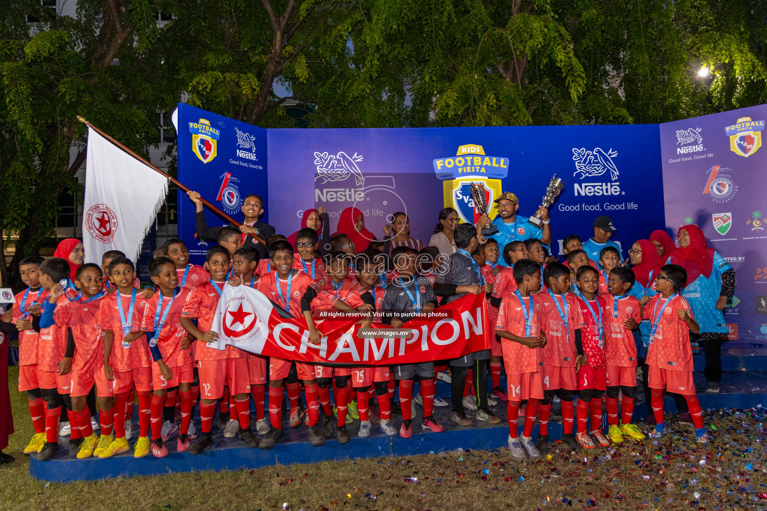 Day 4 of Nestle Kids Football Fiesta, held in Henveyru Football Stadium, Male', Maldives on Saturday, 14th October 2023
Photos: Ismail Thoriq / images.mv