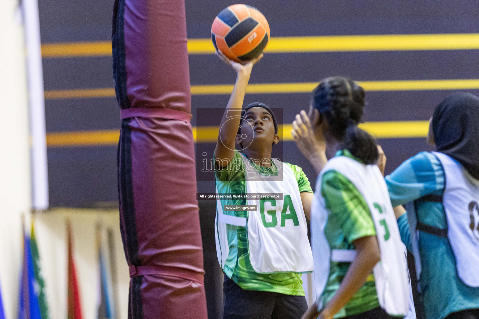 Day6 of 24th Interschool Netball Tournament 2023 was held in Social Center, Male', Maldives on 1st November 2023. Photos: Nausham Waheed / images.mv