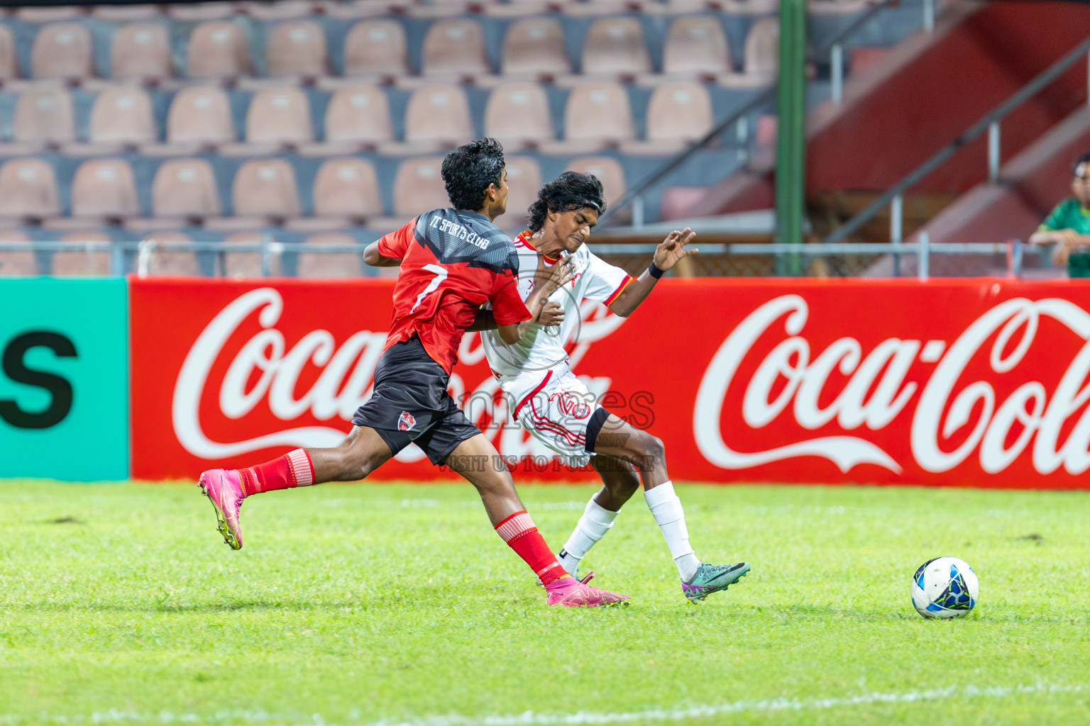 TC Sports Club vs Buru Sports Club in Under 19 Youth Championship 2024 was held at National Stadium in Male', Maldives on Wednesday, 12th June 2024. Photos: Mohamed Mahfooz Moosa / images.mv