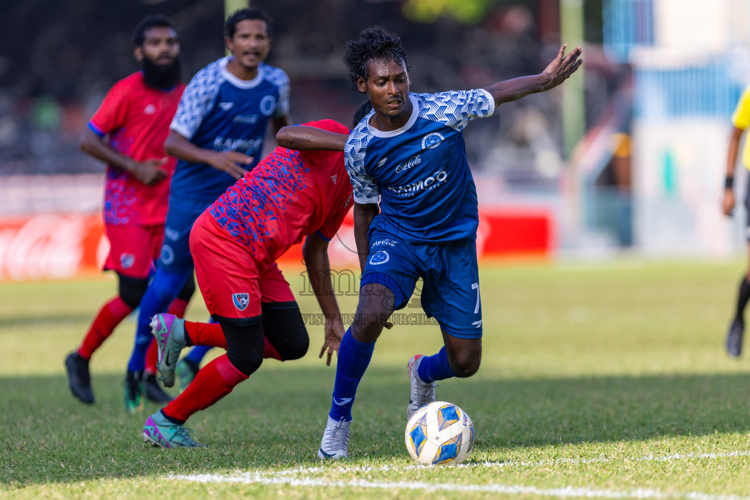 New Radiant SC vs Club PK in the Quarter Final of Second Division 2023 in Male' Maldives on Tuesday, 6th February 2023. Photos: Nausham Waheed / images.mv