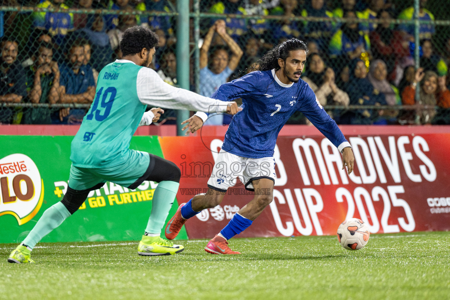MACL vs Club Immigration in Day 7 of Club Maldives Cup 2025 was held in Rehendhi Futsal Ground, Hulhumale', Maldives on Tuesday, 7 October 2025. 
Photos: Hassan Simah / images.mv