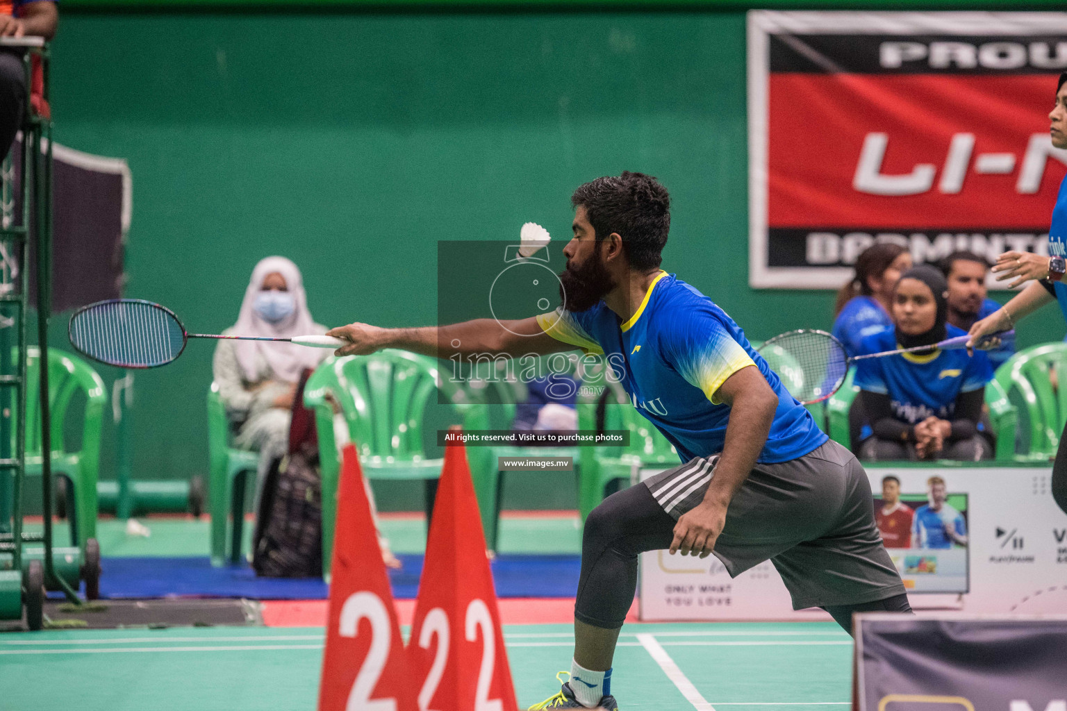 Day 5 of Badminton association mixed group championship 2021 held in Male', Maldives Photos by Nausham Waheed