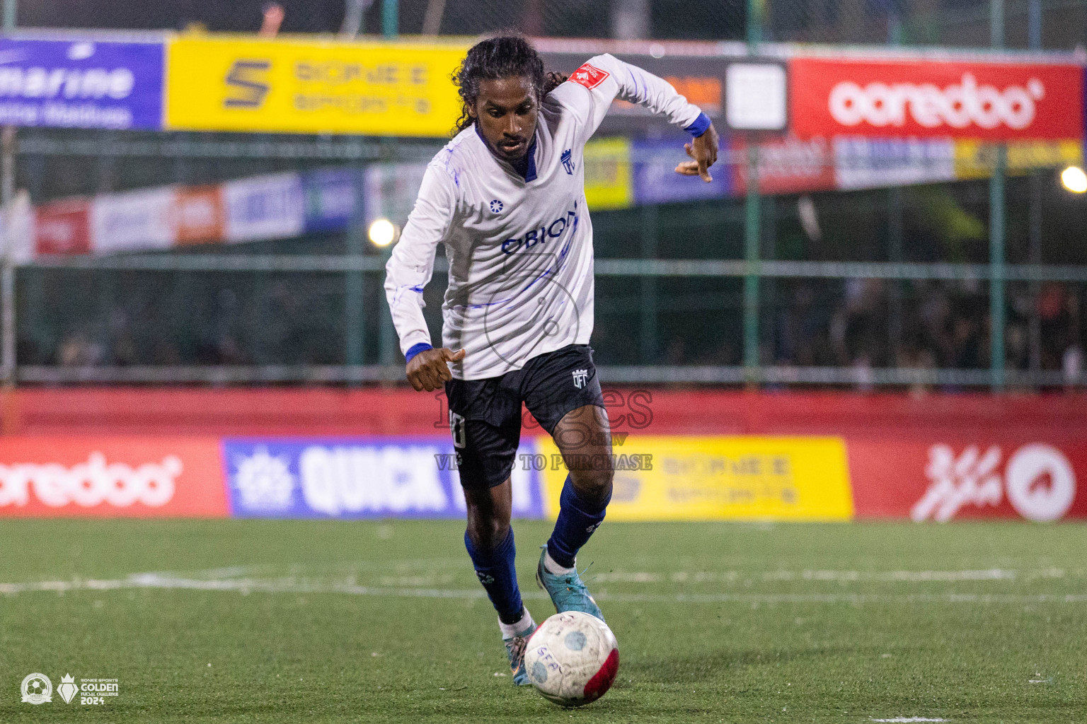 ADh Mandhoo vs ADh Omadhoo in Day 7 of Golden Futsal Challenge 2024 was held on Saturday, 20th January 2024, in Hulhumale', Maldives Photos: Ismail Thoriq / images.mv