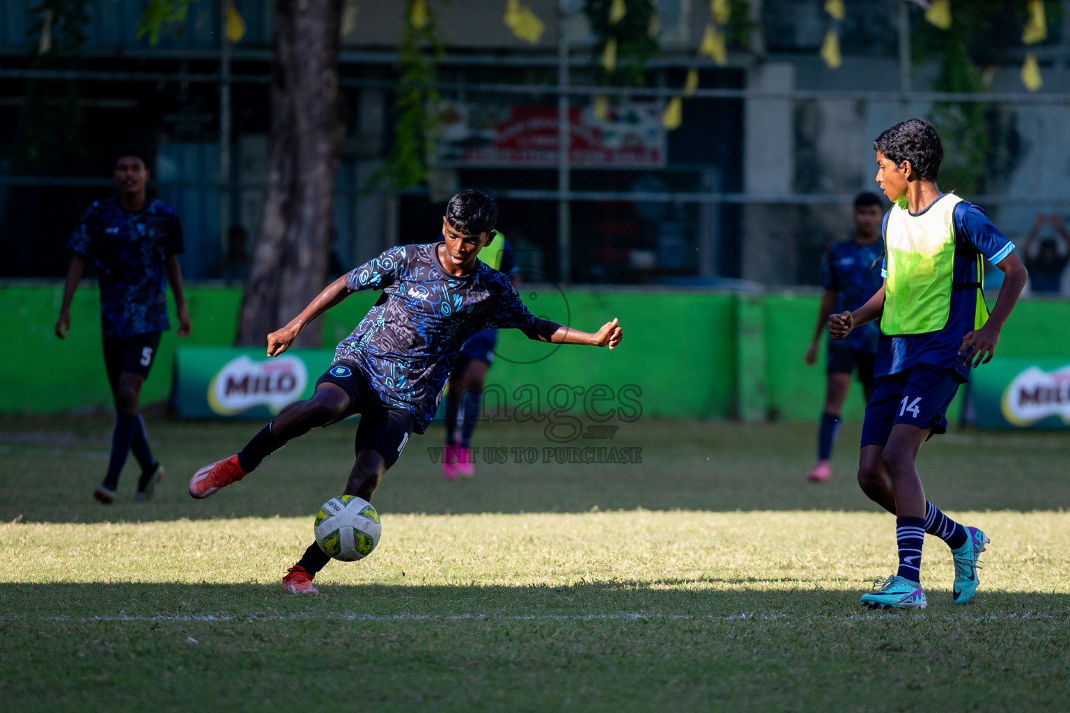 Day 3 of MILO Academy Championship 2024 (U-14) was held in Henveyru Stadium, Male', Maldives on Saturday, 2nd November 2024.
Photos: Ismail Thoriq, Images.mv