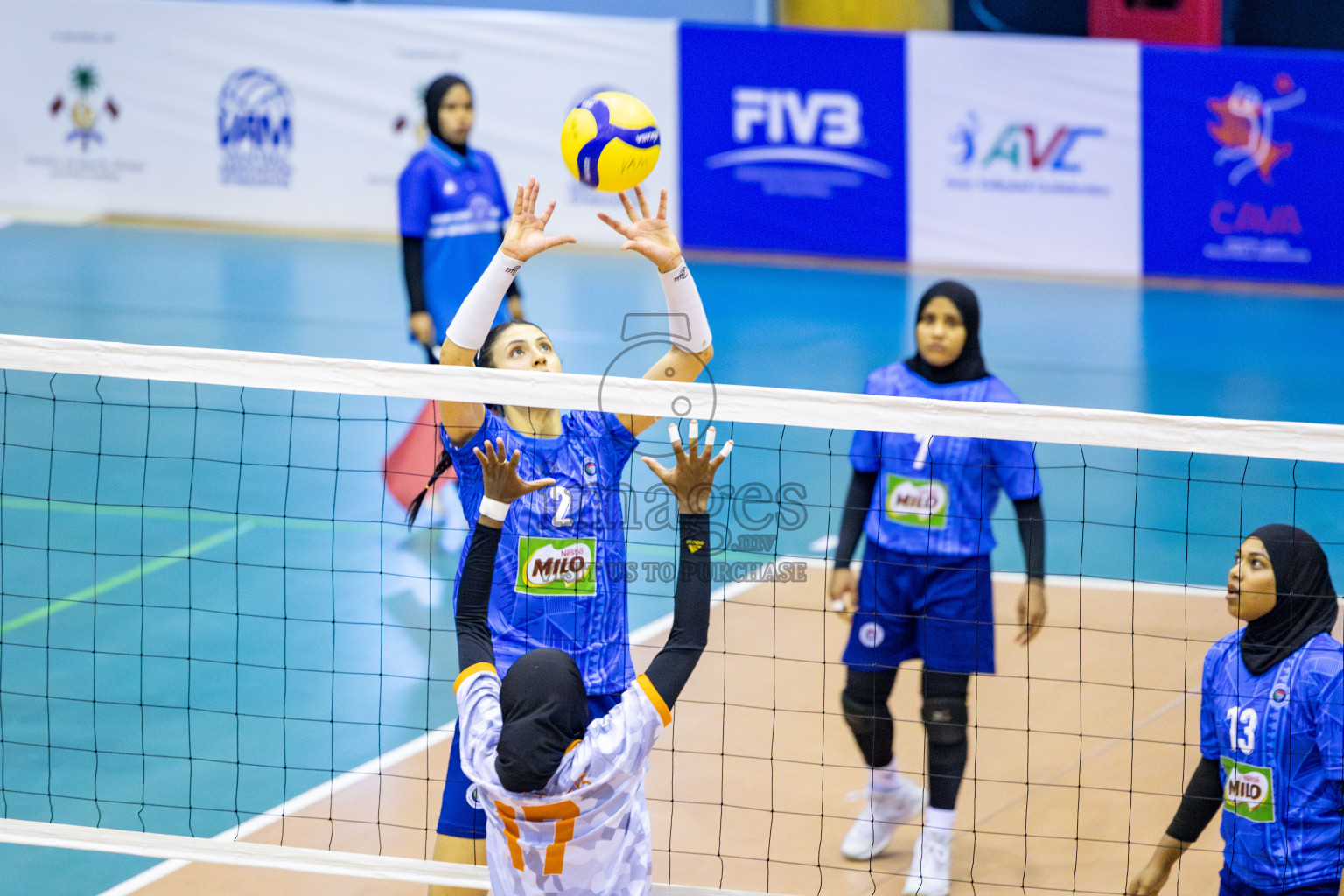 Police Club vs Flexor Sports Club in Day 1 of National Volleyball League 2025 - Women's Division held in Male', Maldives on Saturday, 19th April 2025 at Social Center Indoor Hall Photos 
By: Hassan Simah / images.mv