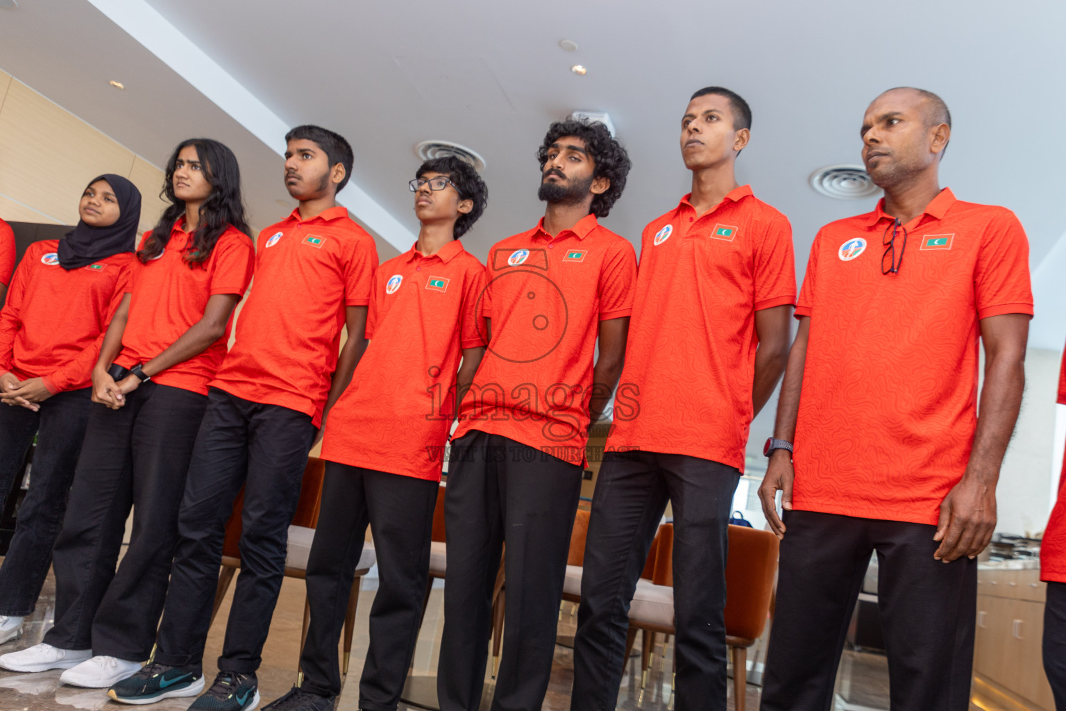 Arrival of Junior athletics team after 4th South Asian Junior Athletics Championship. Both Junior Men and Women's team won Bronze from 4x100m Relay event. 
Photos: Ismail Thoriq / images.mv