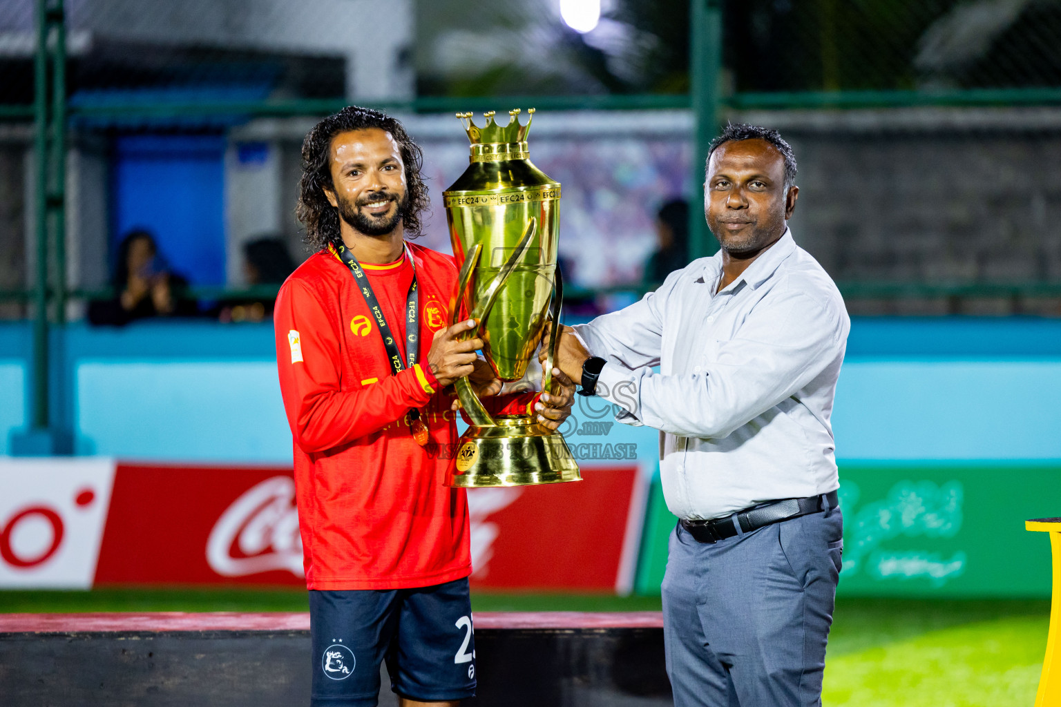 Dee Ess Kay vs Kovigoani in Final of Laamehi Dhiggaru Ekuveri Futsal Challenge 2024 was held on Wednesday, 31st July 2024, at Dhiggaru Futsal Ground, Dhiggaru, Maldives Photos: Nausham Waheed / images.mv