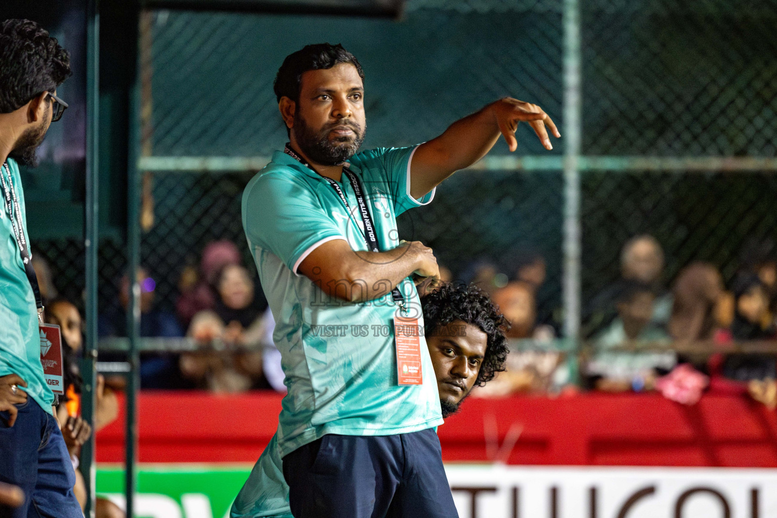 HA Ihavandhoo vs HA Dhidhdhoo in Day 13 of Golden Futsal Challenge 2025 was held on Friday, 17th January 2025, in Hulhumale', Maldives 
Photos: Hassan Simah / images.mv