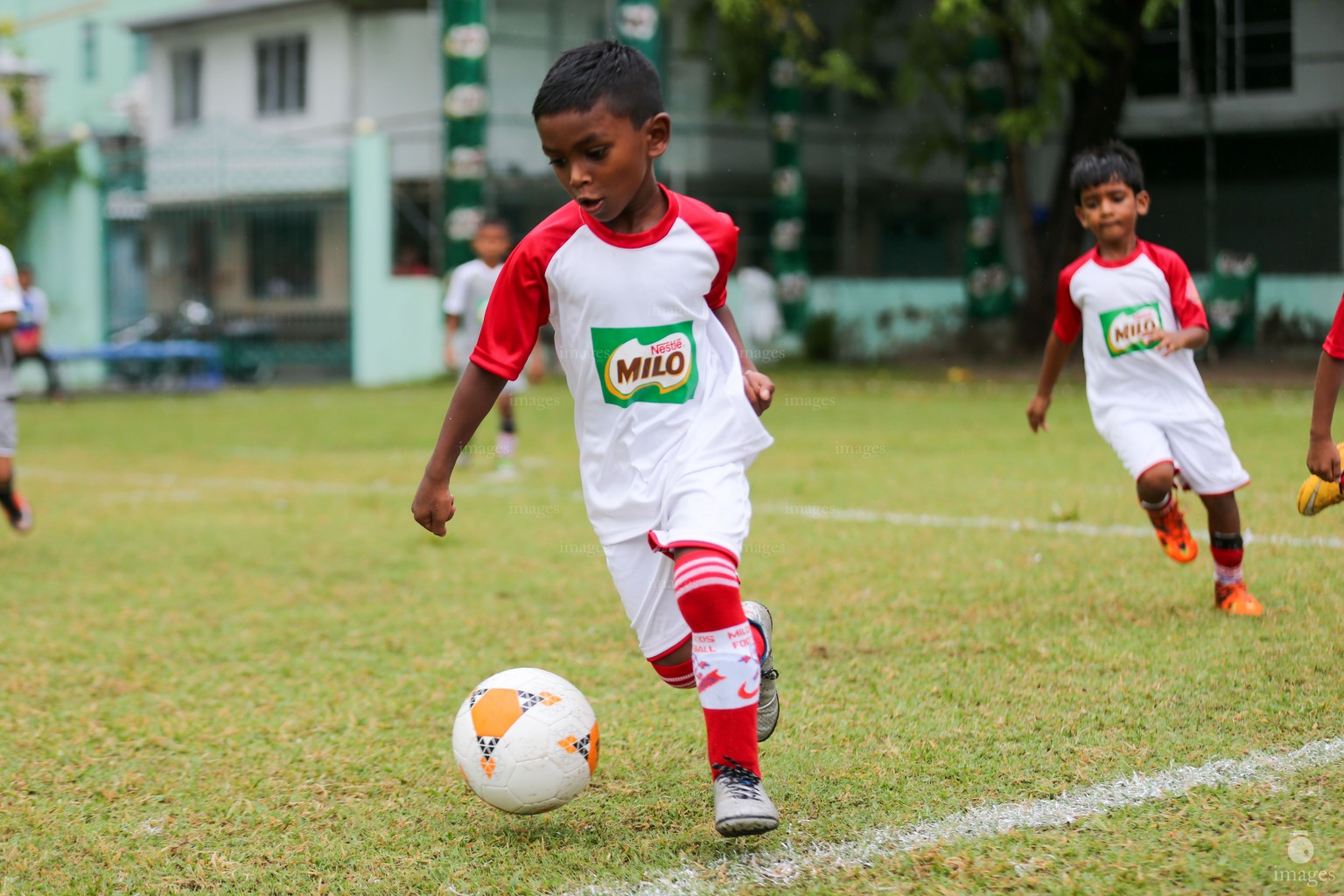 Day 2 of Milo Kids Football Fiesta in Male', Maldives, Thursday, October. 13, 2016. (Images.mv Photo/ Abdulla Sham).