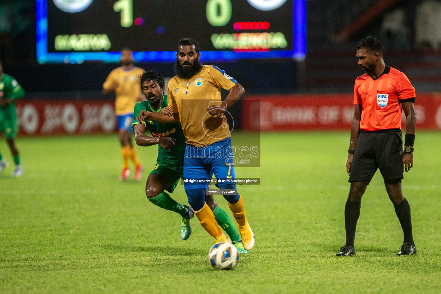 Maziya SRC vs Club Valencia in the Community Shield Match 2021/2022 on 15 December 2021 held in Male', Maldives. Photos: Hassan Simah / images.mv