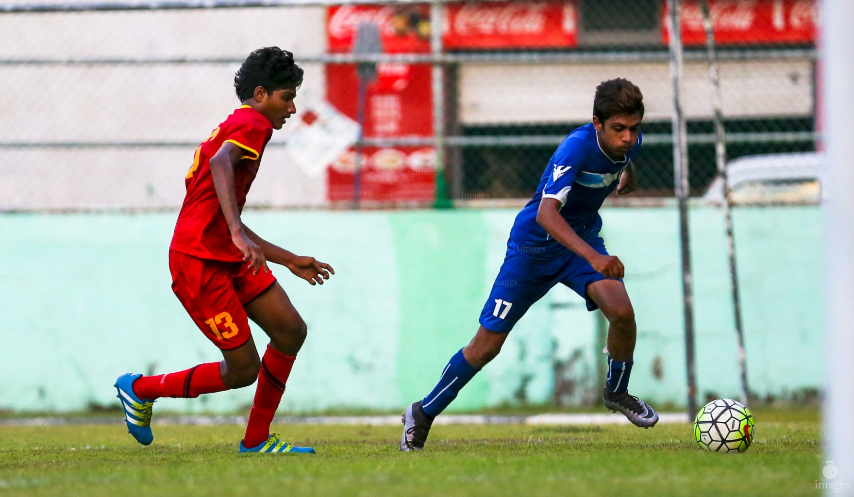 Victory Sports Club vs New Radiant Sports Club In FAM Youth Championship 2016 in Male' Maldives , Tuesday , October 11, 2016. (Images.mv Photo/ Abdulla Abeedh).
