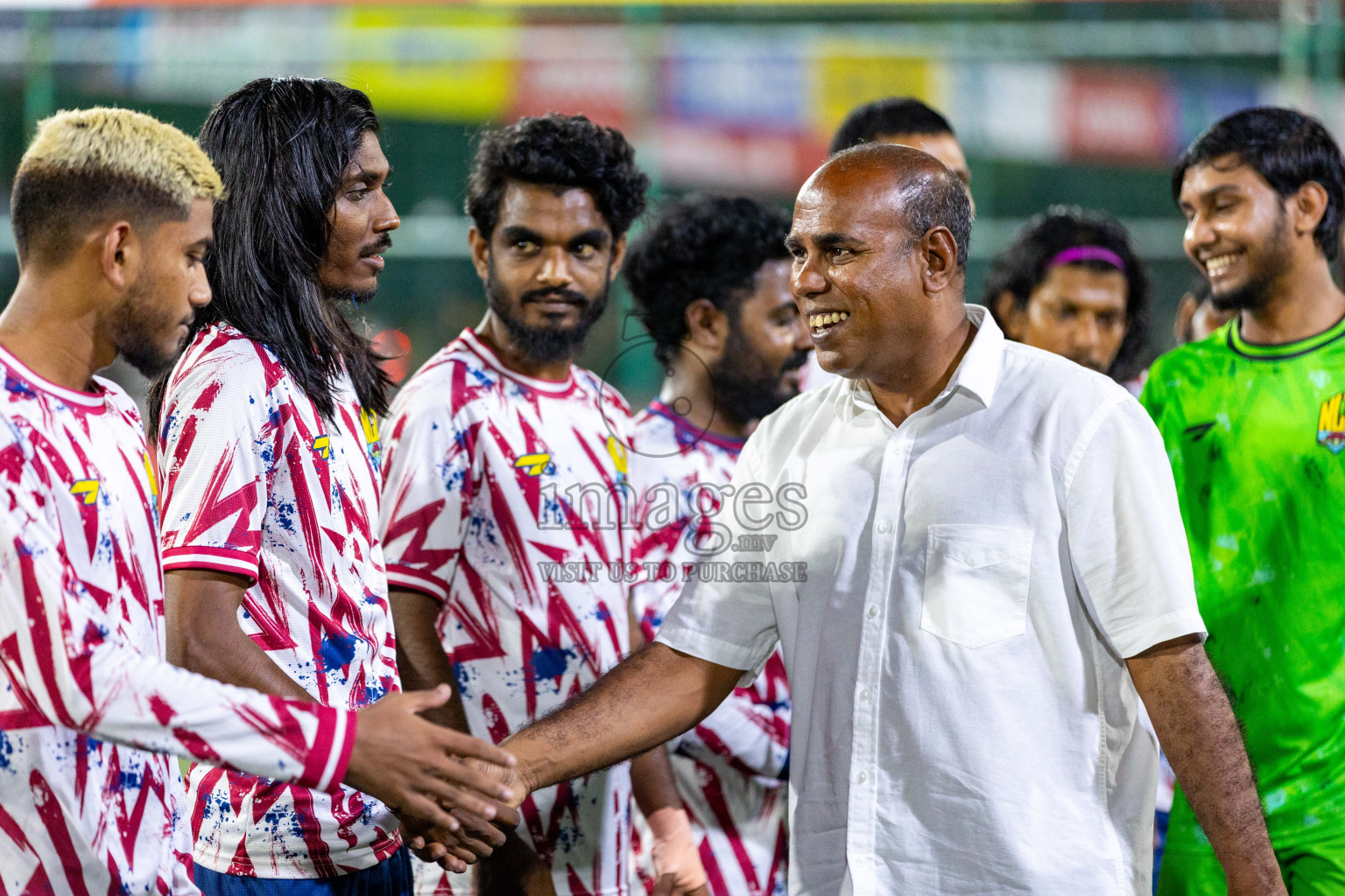 GA. Nilandhoo vs GA. Kondey in Day 19 of Golden Futsal Challenge 2024 was held on Friday, 2nd February 2024 in Hulhumale', Maldives 
Photos: Hassan Simah / images.mv