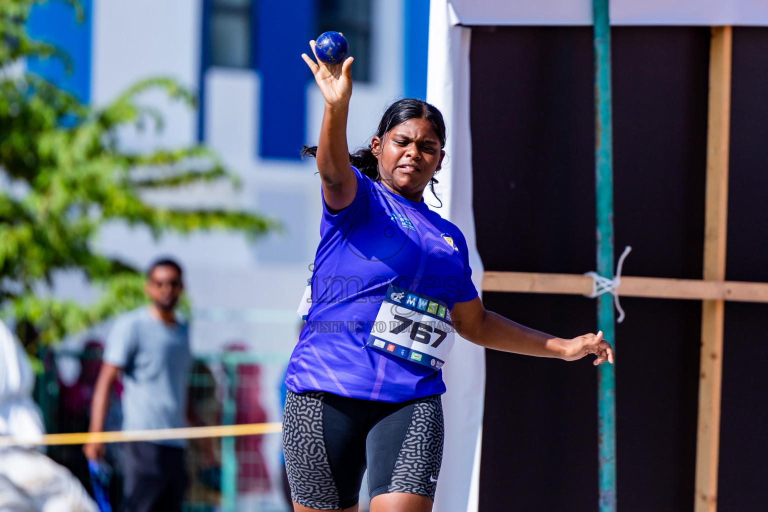 Day 3 of MWSC Interschool Athletics Championships 2024 held in Hulhumale Running Track, Hulhumale, Maldives on Monday, 11th November 2024. Photos by:  Nausham Waheed / Images.mv