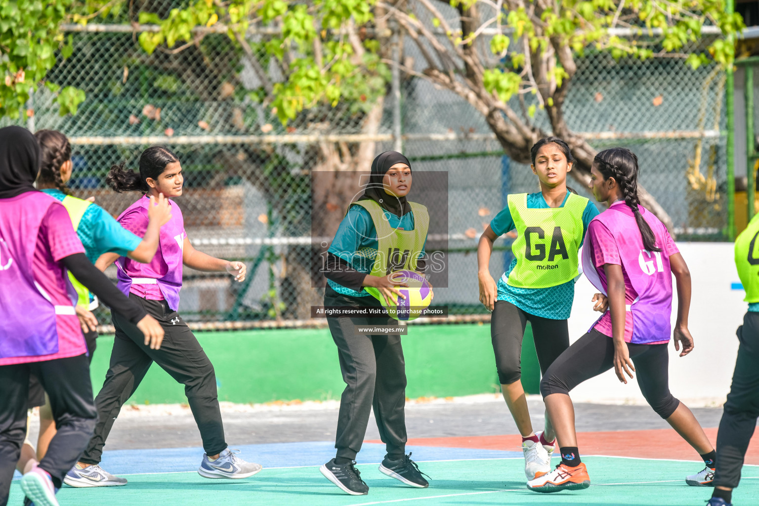 Day 13 of Junior Netball Championship 2022 held in Male', Maldives. Photos by Nausham Waheed