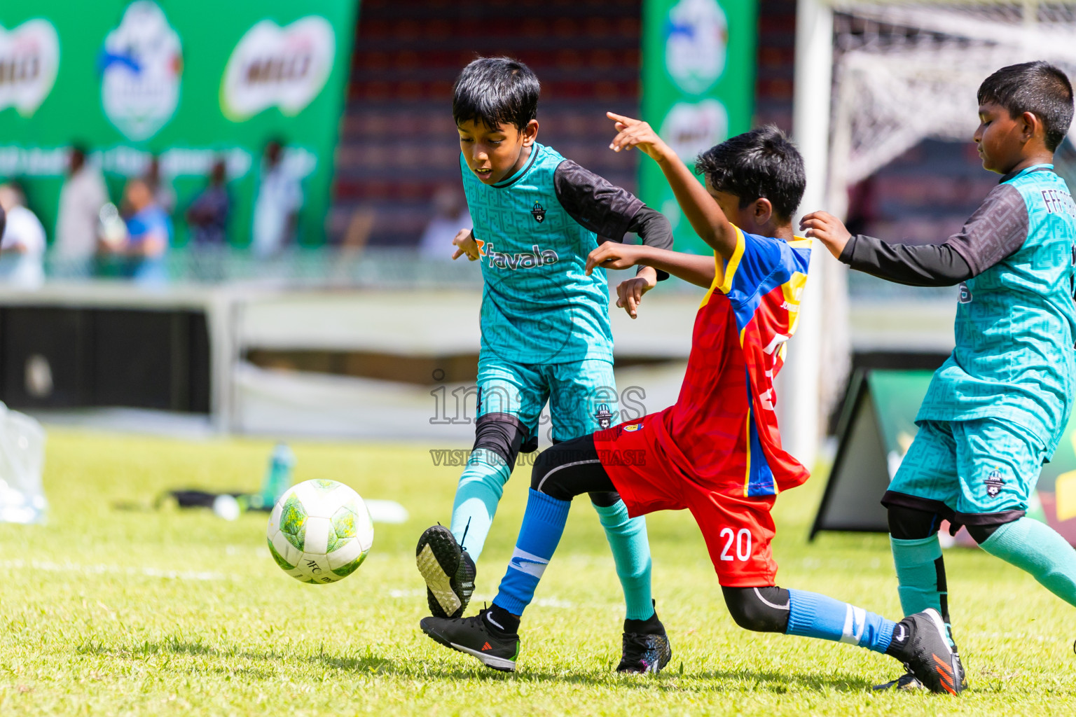 Day 2 of Under 10 MILO Academy Championship 2024 was held at National Stadium in Male', Maldives on Saturday, 27th April 2024. Photos: Nausham Waheed / images.mv